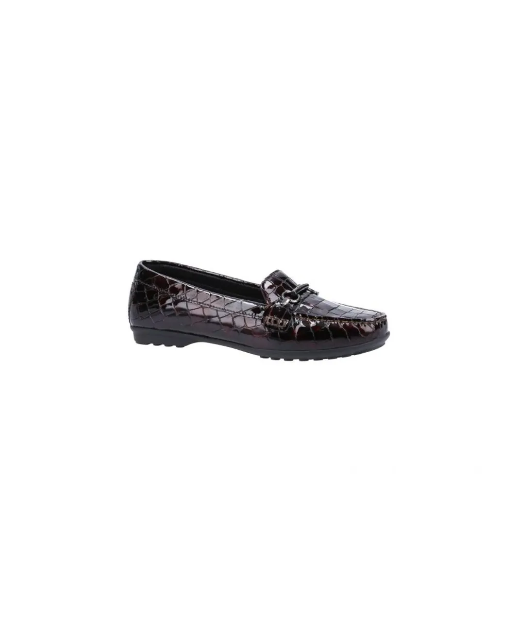 Geox Womens Elidia Slip On Ladies Shoes - Black