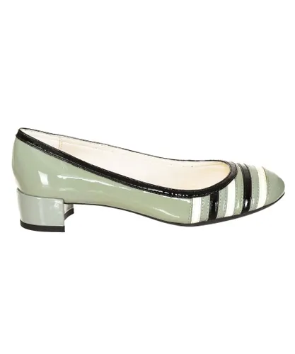 Geox Womens Patent leather heeled ballerina D32V8C-00066 woman - Green