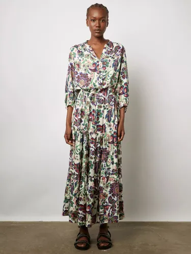 Gerard Darel Elycia Botanical Print Maxi Dress, Ecru/Multi - Ecru/Multi - Female