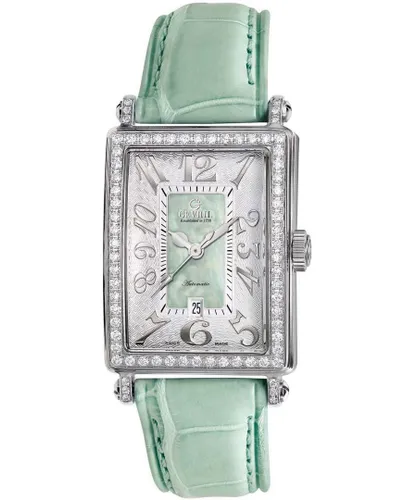 Gevril WoMens 6206NL Glamour green Calfskin Band Watch - One Size