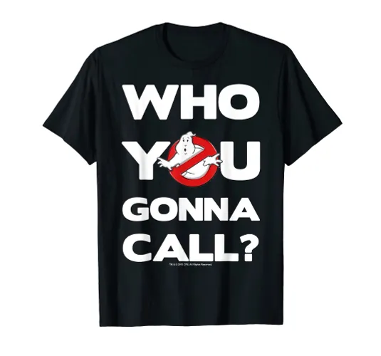 Ghostbusters Who You Gonna Call Logo T-Shirt