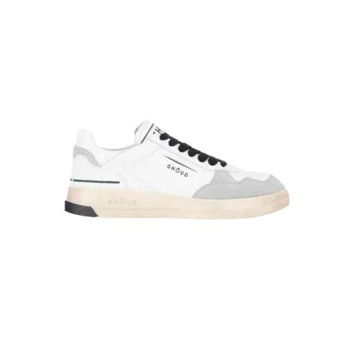 Ghoud , Low Leather Sneakers ,White male, Sizes: