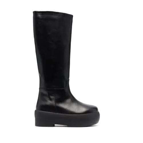 Gia Borghini , Chunky Sole Tubolar Boots ,Black female, Sizes: