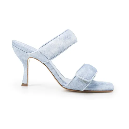 Gia Borghini , Giaborghini Sandals Denim ,Blue female, Sizes: