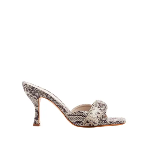 Gia Borghini , Python Motif High Heel Sandals ,Gray female, Sizes: