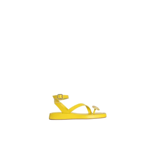 Gia Borghini , Rosie 18 Leather Sandal ,Yellow female, Sizes: