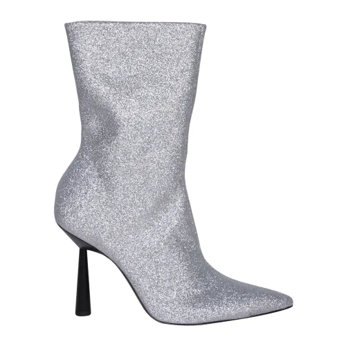 Gia Borghini , Stylish Ankle Boots with 10.5cm Heel ,Gray female, Sizes: