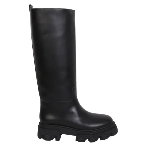 Gia Borghini , The Perni boots by Gia Borghini boast a thick tank sole and an Italian manufacture ,Black female, Sizes: