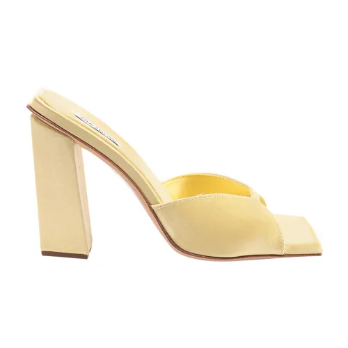 Gia Borghini , Women`s Shoes Sandals White Aw23 ,Yellow female, Sizes: