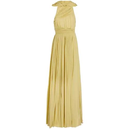 Giambattista Valli , Sage Green Dress ,Yellow female, Sizes: