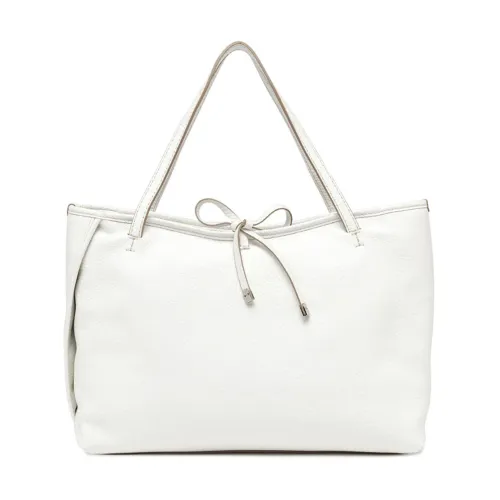Gianni Chiarini , Bianco Ray Leather Crossbody Bag ,White female, Sizes: ONE SIZE