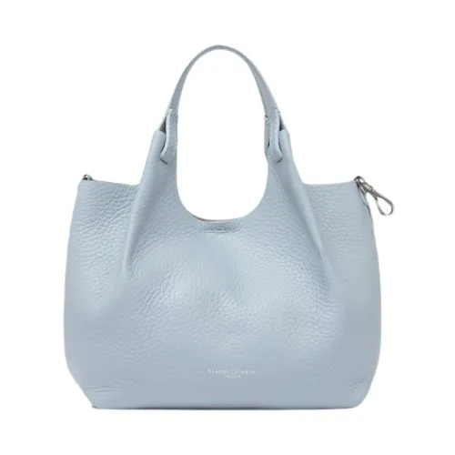 Gianni Chiarini , Clear Blue Dua Leather Bag ,Blue female, Sizes: ONE SIZE