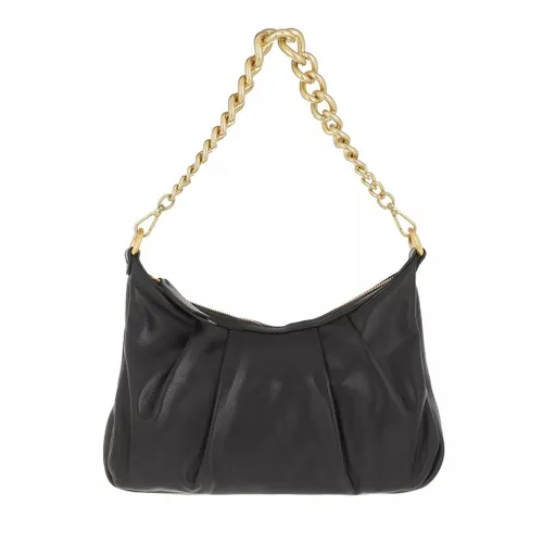 Gianni Chiarini Crossbody Bags - Smooth Leather Shoulderbag With Chain Additional L - black - Crossbody Bags for ladies