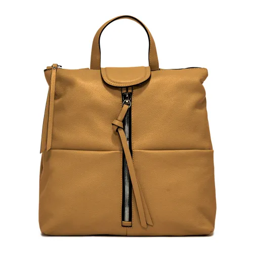 Gianni Chiarini , Giada Leather Backpack ,Brown female, Sizes: ONE SIZE