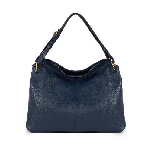 Gianni Chiarini , Leila Blue Leather Shopper Bag ,Blue female, Sizes: ONE SIZE