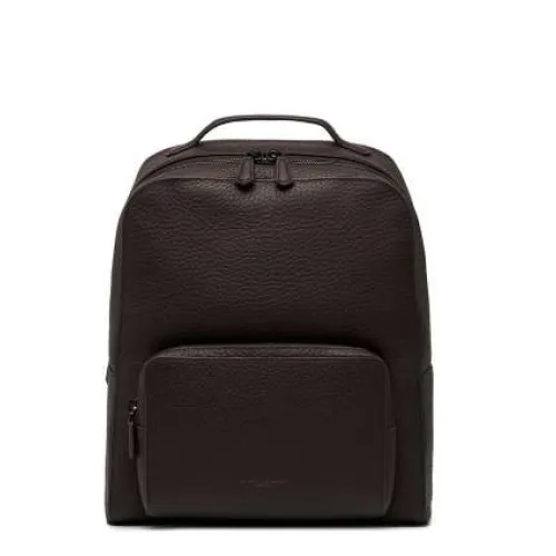 Gianni Chiarini , Minimalist Leather Backpack ,Brown unisex, Sizes: ONE SIZE