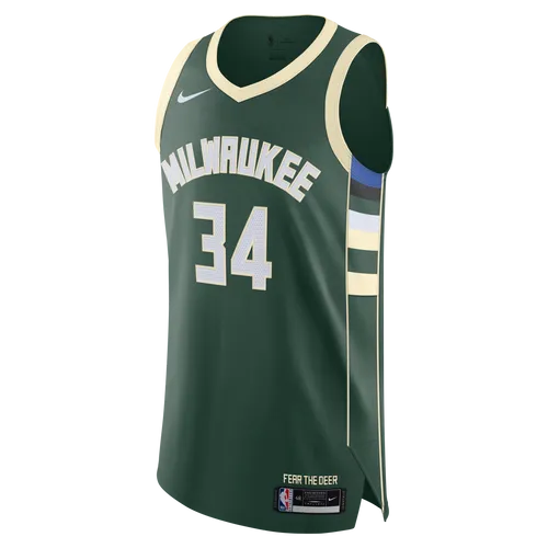 Giannis Antetokounmpo Bucks Icon Edition 2020 Men's Nike NBA Authentic Jersey - Green - Polyester