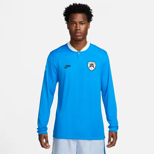 Giannis Men's Dri-FIT Long-Sleeve Basketball Top - Blue - Polyester