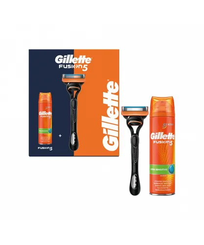 Gillette Fusion 5 Proglide Precise Set 2 Piece Gift Set (1Up Razor + 200ml Shave Gel Ultra Sensitive) - One Size