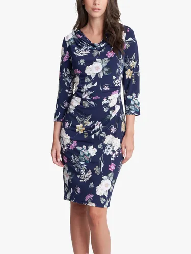 Gina Bacconi Aliya Floral Print Jersey Dress, Navy - Navy - Female