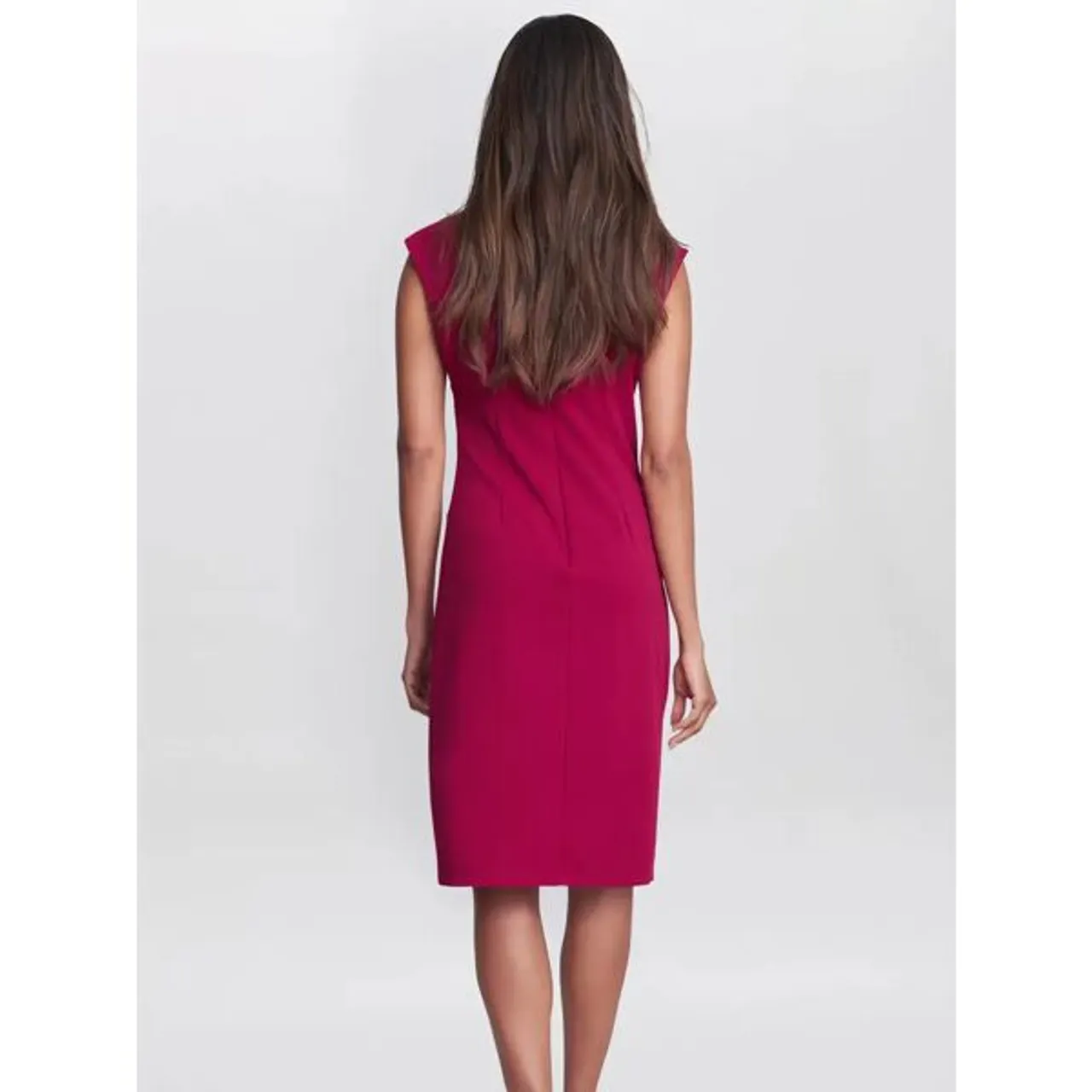 Gina Bacconi Carin Sleeveless Frill Detail Dress - Red - Female