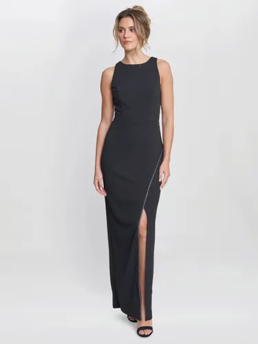 Gina Bacconi Esmeralda Sleeveless Column Maxi Dress, Black - Black - Female