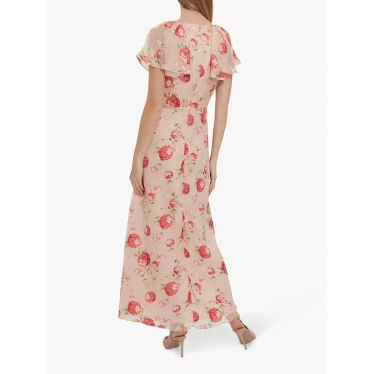Gina Bacconi Ismeni Floral Print Maxi Dress, Pink - Pink - Female