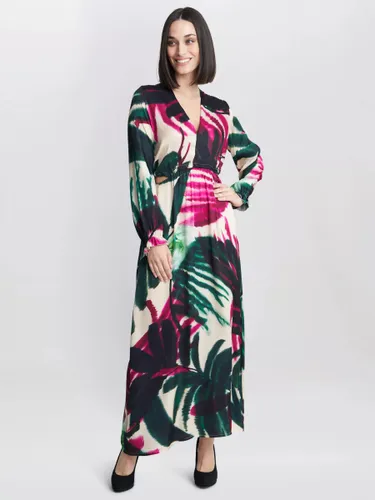 Gina Bacconi Israella Print Cut Out Dress, Multi - Multi - Female