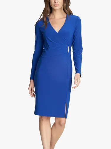 Gina Bacconi Kacey Wrap Dress, Lapis Blue - Lapis Blue - Female