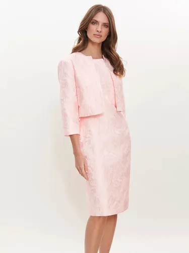 Gina Bacconi Sofya Jacquard Sheath Dress and Bolero Jacket, Pink - Pink - Female