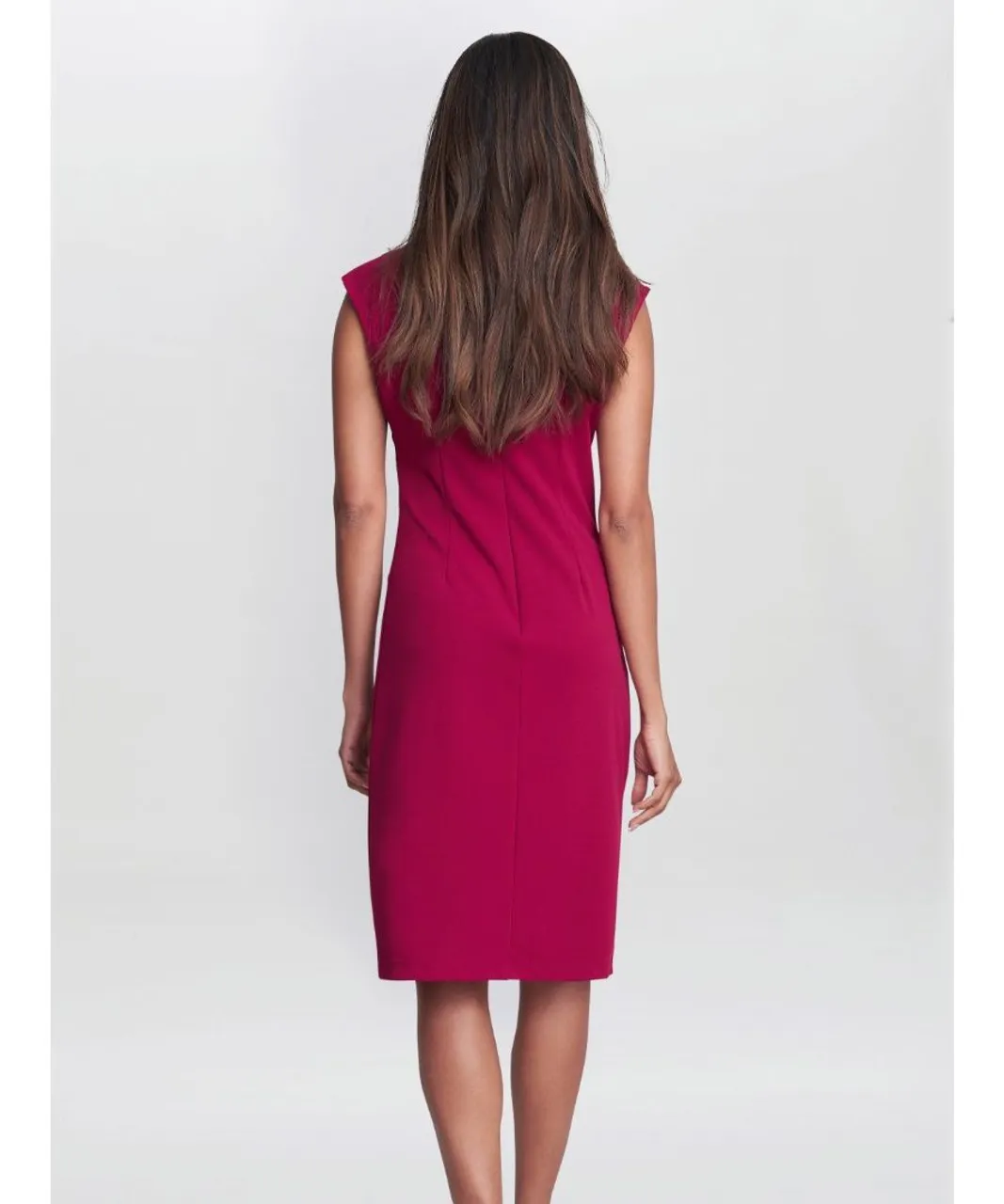Gina Bacconi Womens Carin Sleeveless Dress With Embellishment - Red