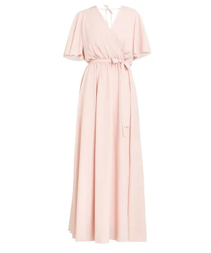 Gina Bacconi Womens Crissy Maxi Dress With Cape Sleeve - Pink