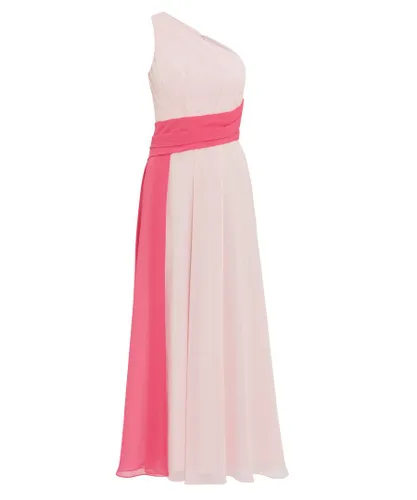 Gina Bacconi Womens Doreen Colour Block Chiffon Maxi Dress - Pink