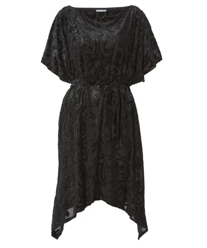 Gina Bacconi Womens Oleta Elegant Kaftan Dress in Black