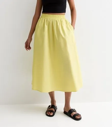 Gini London Yellow Cotton Mini Skirt New Look
