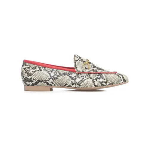Gio+ , Italian Loafers with Golden Metallic Details ,Multicolor female, Sizes: