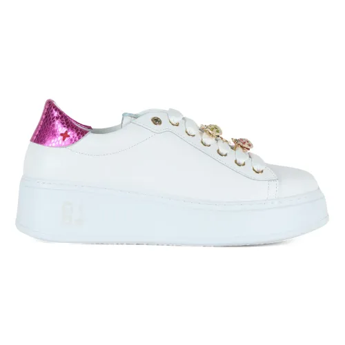 Gio+ , Pia158A Coccinelle Leather Sneakers ,White female, Sizes: