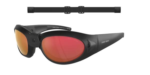 Giorgio Armani AR8201Q Asian Fit 50426Q Men's Sunglasses Black Size 61
