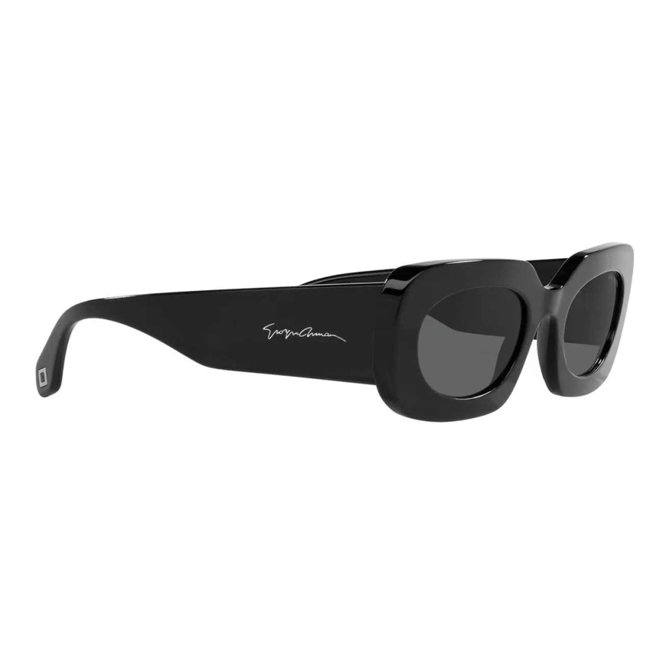 Giorgio Armani , Bold Rectangular Sunglasses ,Black unisex, Sizes: