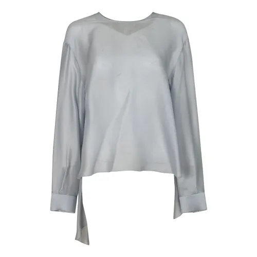 Giorgio Armani , Elegant Shirts Collection ,Gray female, Sizes: