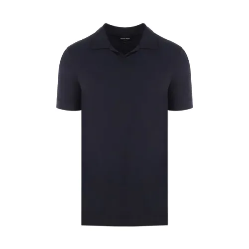 Giorgio Armani , Polo Shirts ,Blue male, Sizes: