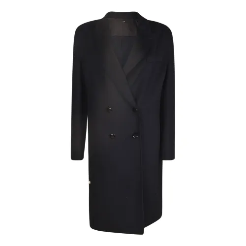 Giorgio Armani , Stylish Coats for Men ,Black female, Sizes: