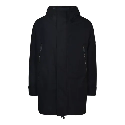 Giorgio Armani , Stylish Coats for Men ,Black male, Sizes:
