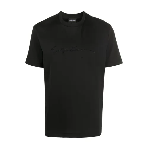 Giorgio Armani , T-Shirt ,Black male, Sizes: