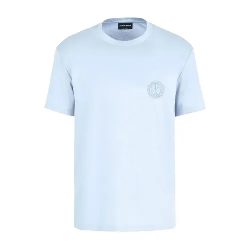 Giorgio Armani , Uaoq T-Shirt - Stylish and Comfortable ,Blue male, Sizes: