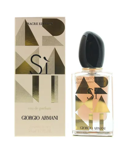 Giorgio Armani Womens Si Nacre Edition Eau de Parfum 50ml Spray For Her - Black - One Size