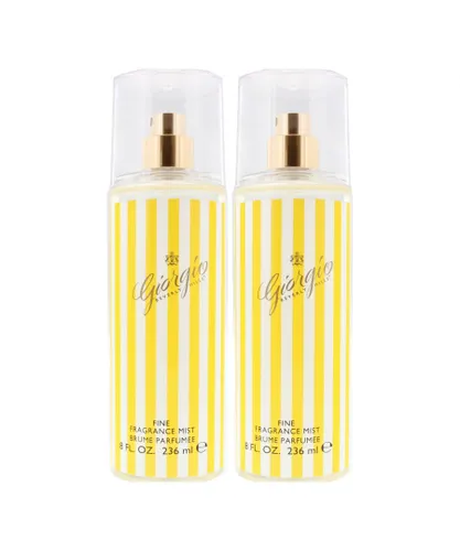 Giorgio Beverley Hills Womens Beverly Yellow Fragrance Mist 236ml x 2 - One Size