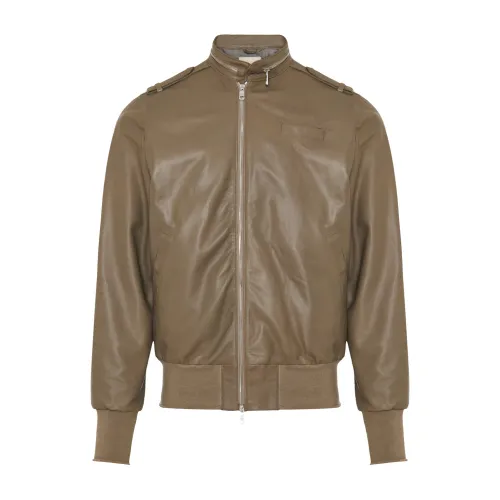 Giorgio Brato , Leather jacket ,Beige male, Sizes: