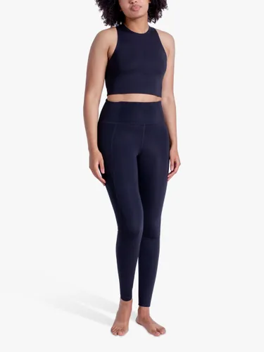 Girlfriend Collective Dylan Cropped Sports Bra - Black - Female