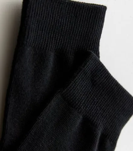 Girls 2 Pack Black Ribbed Knee High Socks New Look